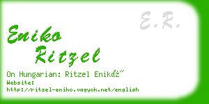 eniko ritzel business card